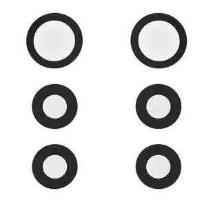 Скло камери для iPhone 12 Pro  чорне без рамки комплект 3шт.