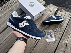 Чоловічі оригінальні кросівки Saucony Shadow Original S2108-856 Navy/White сині, фото 4