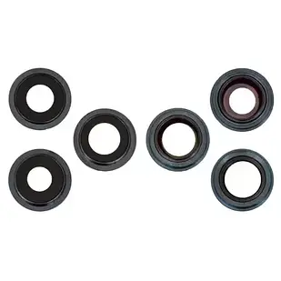 Скло камери для iPhone 12 Pro Max Синє з рамкою комплект 3шт.