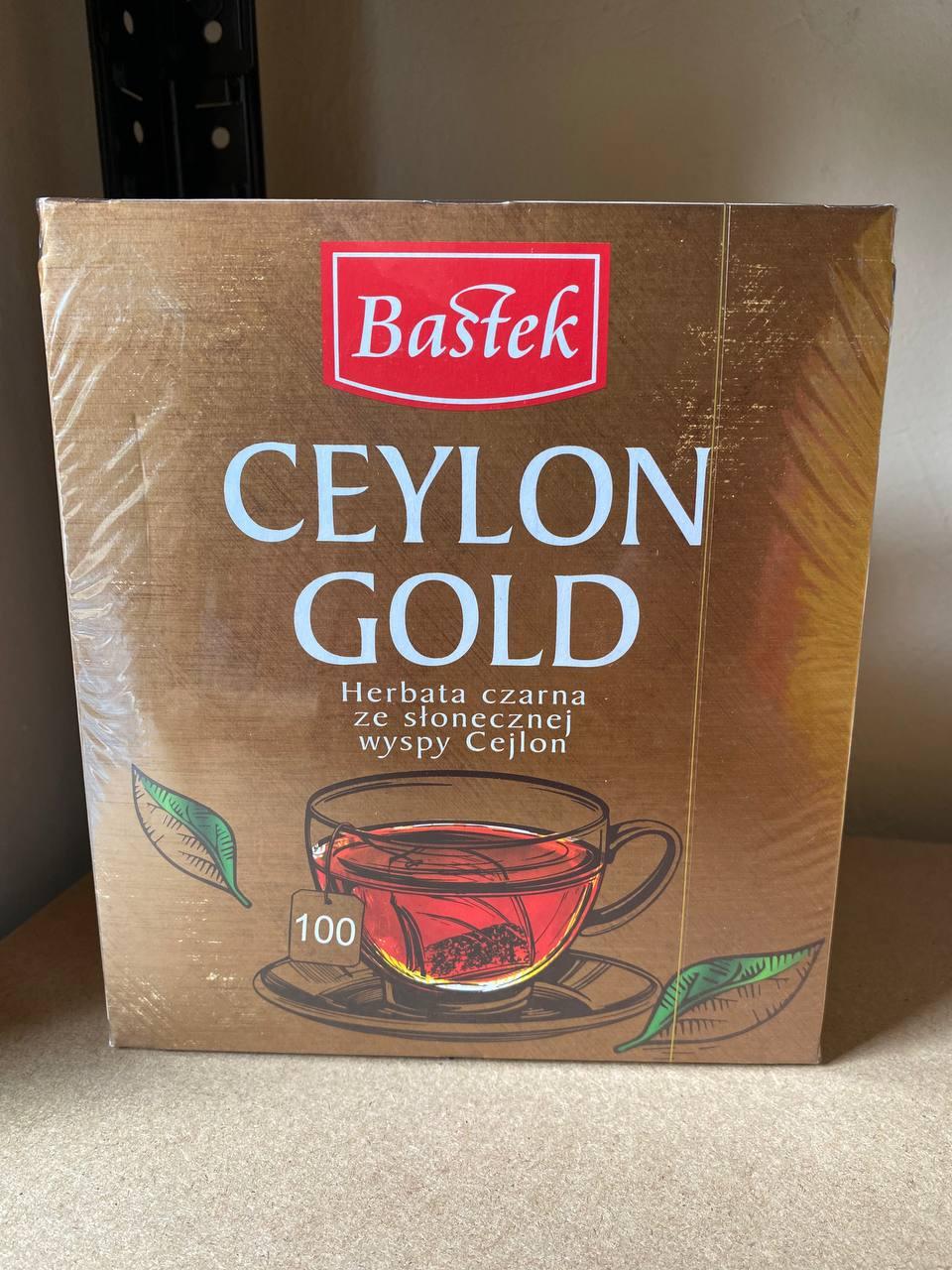 Чай чорний цейлонський Bastek Ceylon Gold 100шт - 200г. Польща