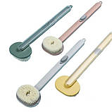 Щітка для душу з ємністю для миючого Зелена, фото 6