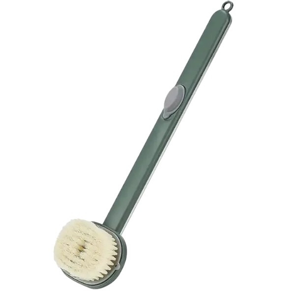 Щітка для душу з ємністю для миючого Зелена, фото 1