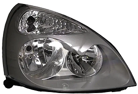 Фара права Renault Symbol I/Clio II 01-08 (H7/H1) TYC ел., без кор., без ламп, з патроном, сіра