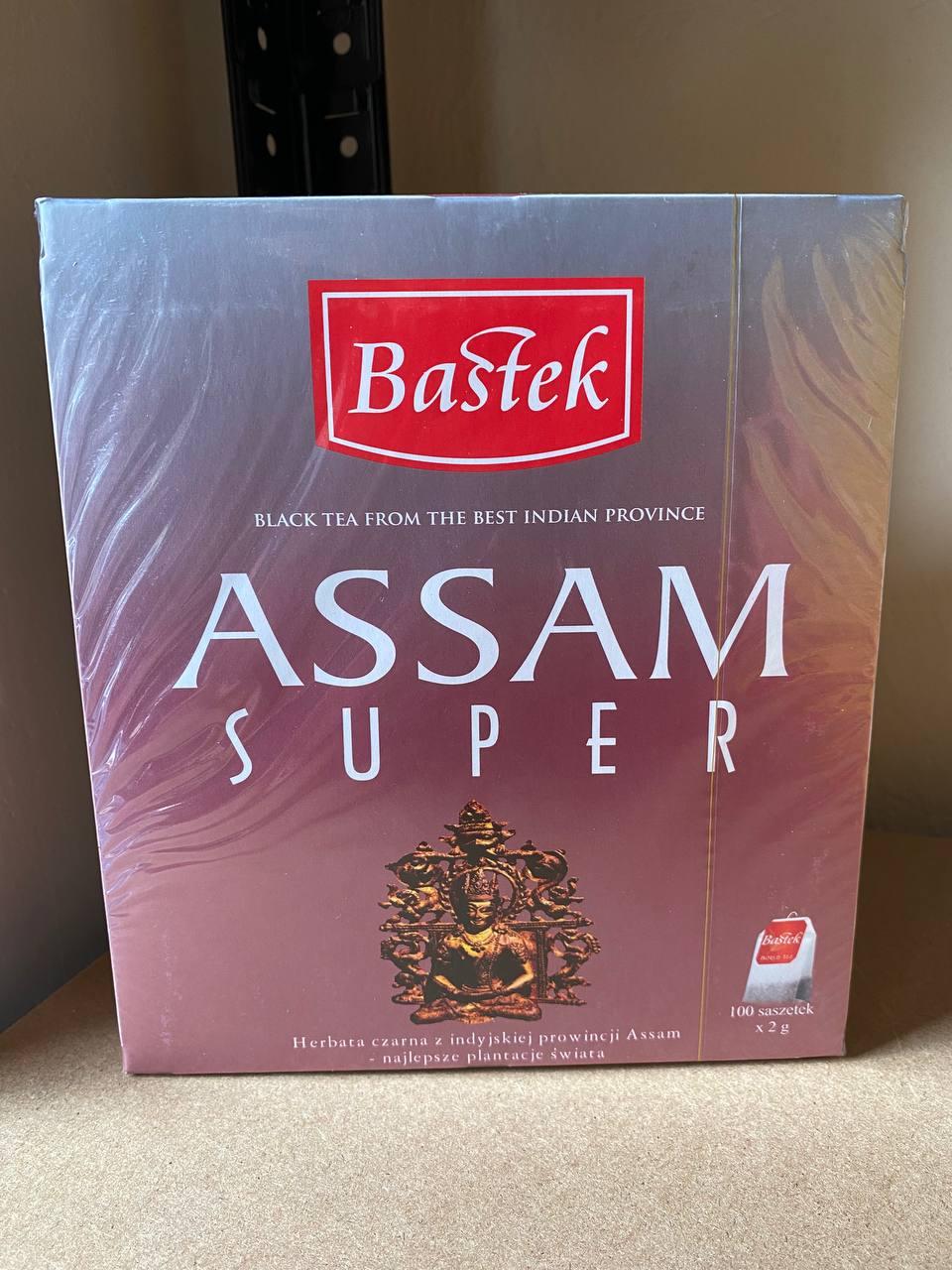 Чай чорний індійський Bastek Assam Super 100шт - 200г. Польща