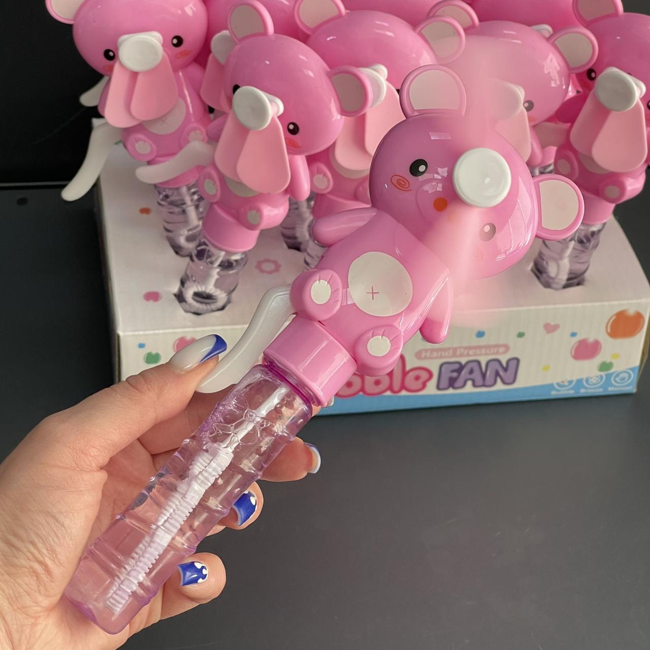 Іграшка дитяча "Мильні бульбашки з вентилятором. Свинка", 21 см, мікс, Мыльные пузыри ЛТ, фото 1