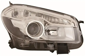 Фара права Nissan Qashqai 10-14 (H7/H7/PY21W/W5W) TYC ел., без кор., без ламп