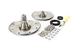 Комплект фланців з сальниками та кріпленням для пральної машини Whirlpool (з прямим приводом), нержавійка