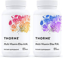 Thorne Research Multi-Vitamin Elite AM & PM / Мультивітаміни Еліт 2 банки по 90 капсул