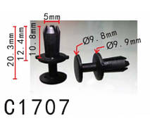 Фіксатор C1707 натискний/розпірний VW, SEAT, SKODA, AUDI (N90536901, N-905-369-01, 11690)