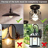 Лампочка HEKEE з датчиком руху PIR, 9 Вт, B22, байонетний цоколь A60, теплий білий, 2700 К, еквівалент лампи розжарювання 60 Вт, фото 2