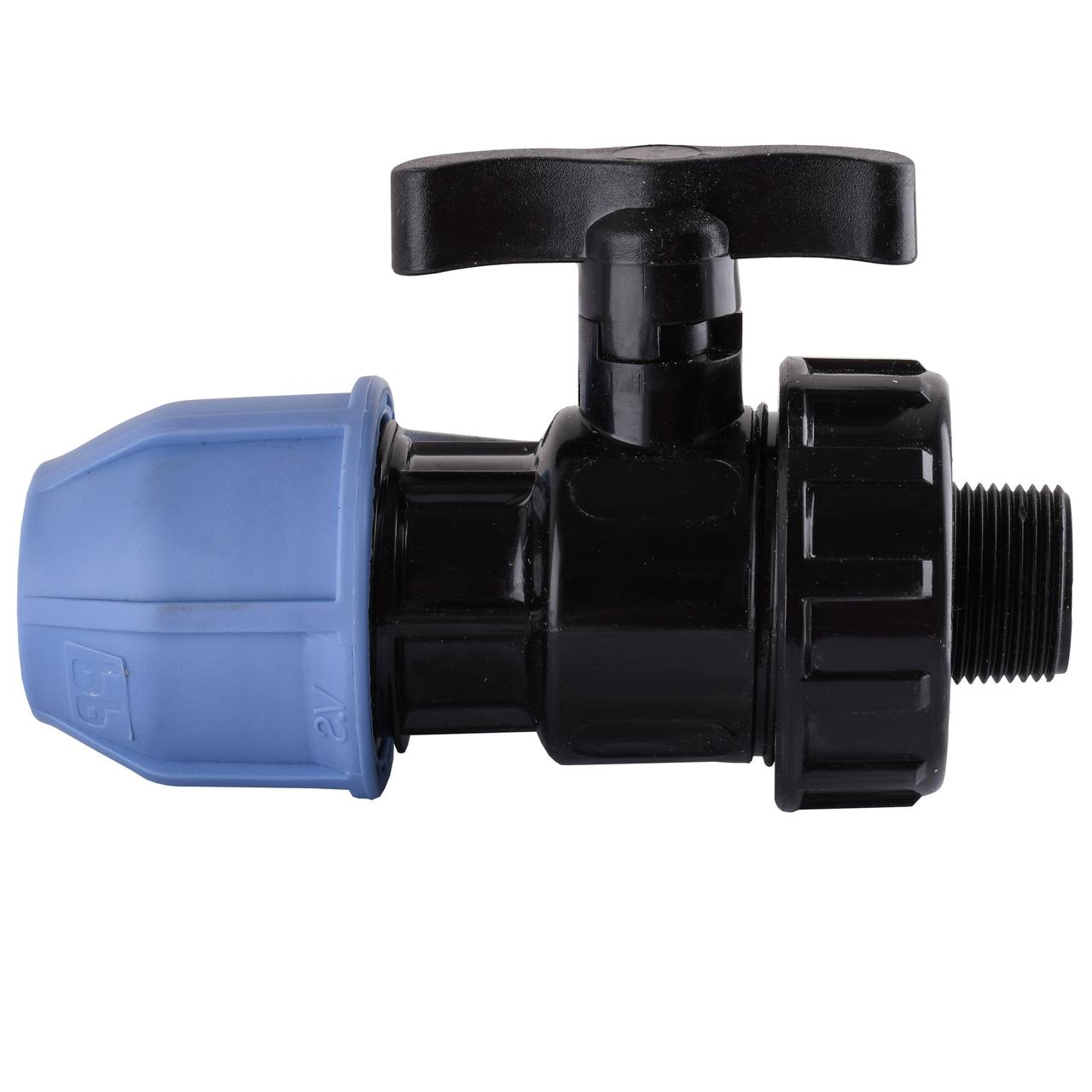 Кран кульовий ПНД Vsplast 32*1 Н 6003