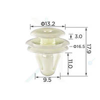 Кліпси C0067 кріплення карти дверей (OEM 777130070, 7771-30070, 94078FC010, MB608410, 6777132080)