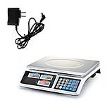 Електронні торгові ваги Digital pricing scale на 40 кг акумуляторні з дисплеєм та розрахунком вартості, фото 8