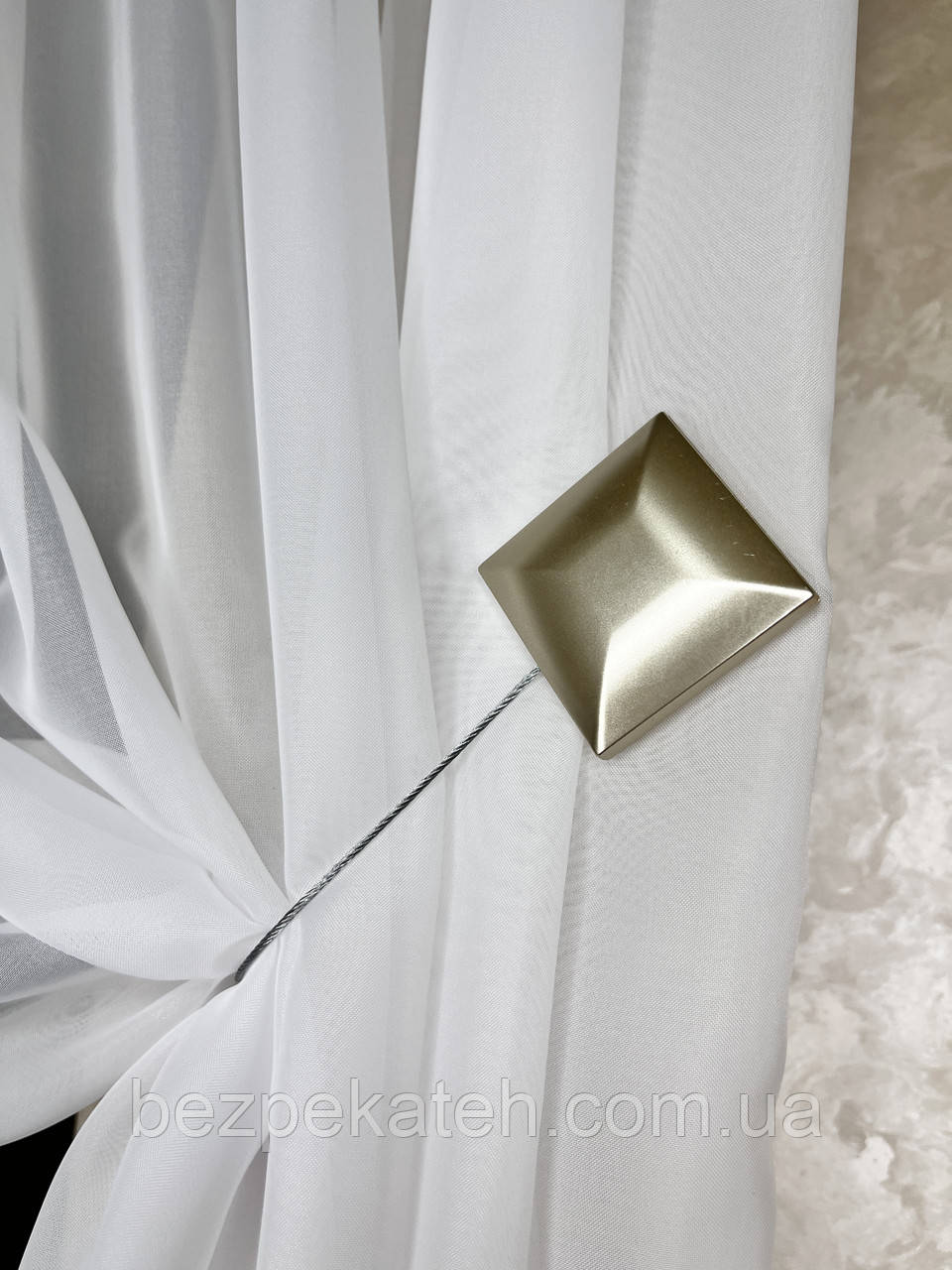 Магніт для тюлю та штор. Підхоплення для штор. Магнітний тримач. Прихват для тюлю. Затискач для тюлю, фото 1