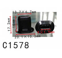Кліпси C1578 обшивка RENAULT, PEUGEOT, CITROEN, FIAT,(OEM: 7703081176, LR000080, 699796, 9621824880)