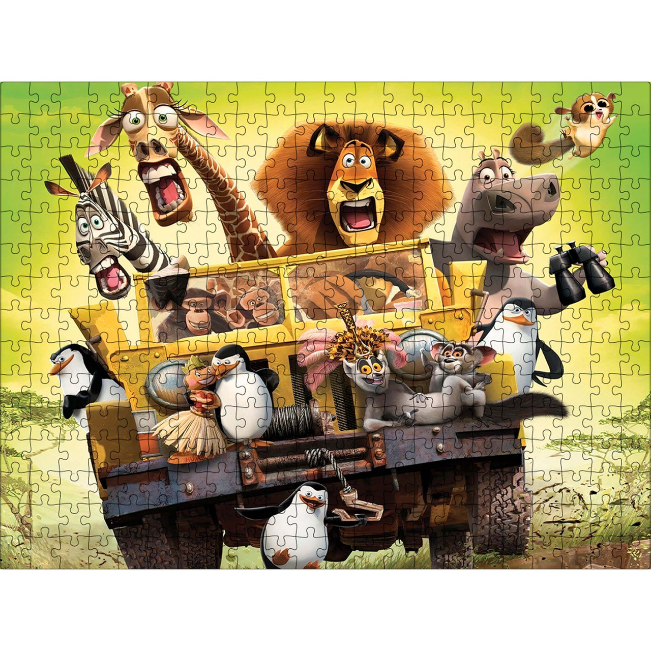 Класичний дерев'яний пазл Мадагаскар L, фото 1