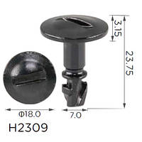 Гвинт H2309 із швидкою фіксацією VW, AUDI, SEAT, SKODA, BMW (8D0805121B, 19986)