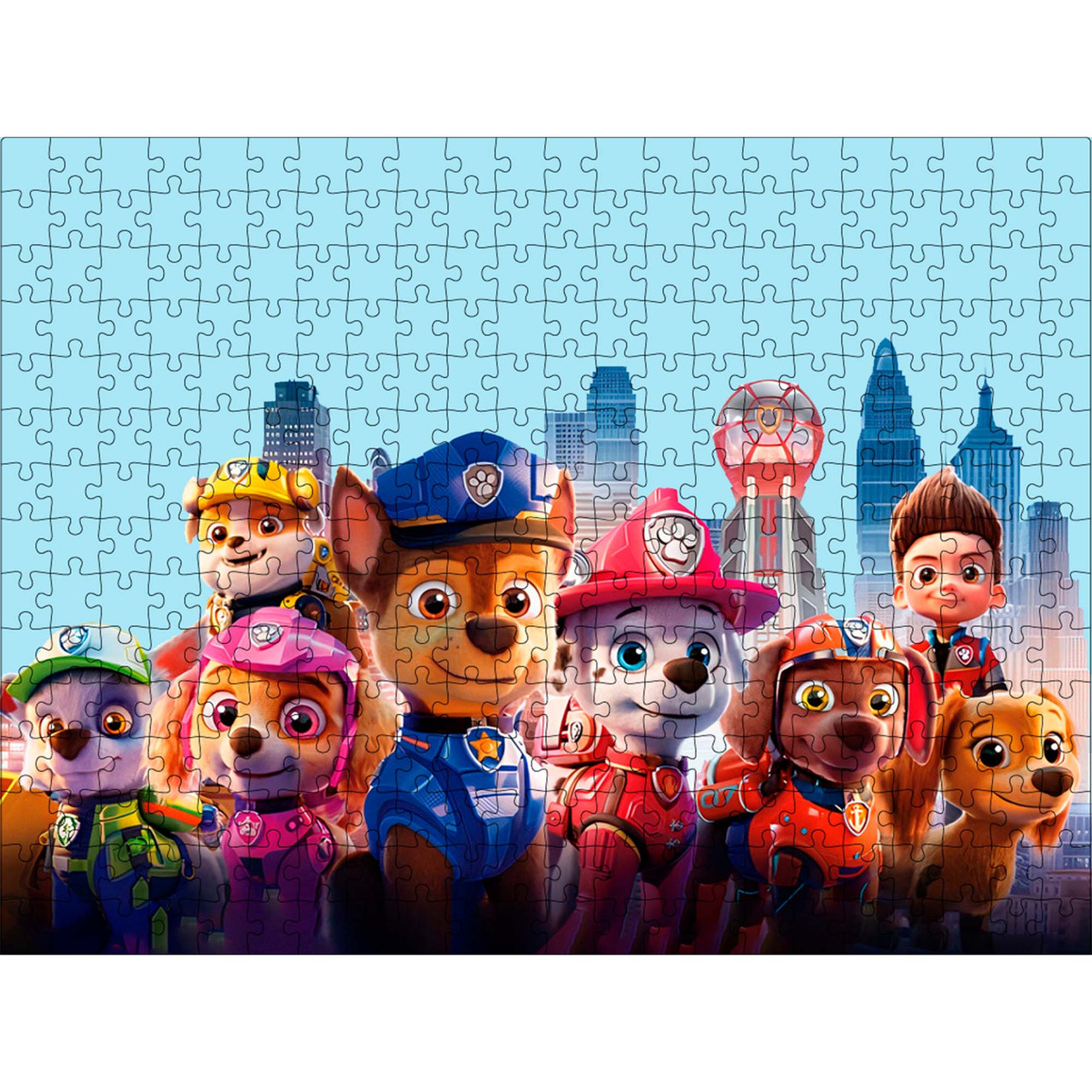Класичний дерев'яний пазл Щенячий Патруль L, фото 1
