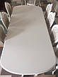 Великий обідній стіл Софія 818 Sof, колір білий + патина шампань, фото 7