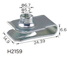 Скоба H2159 під гвинт L-24,39x14,9 D=6 TOYOTA