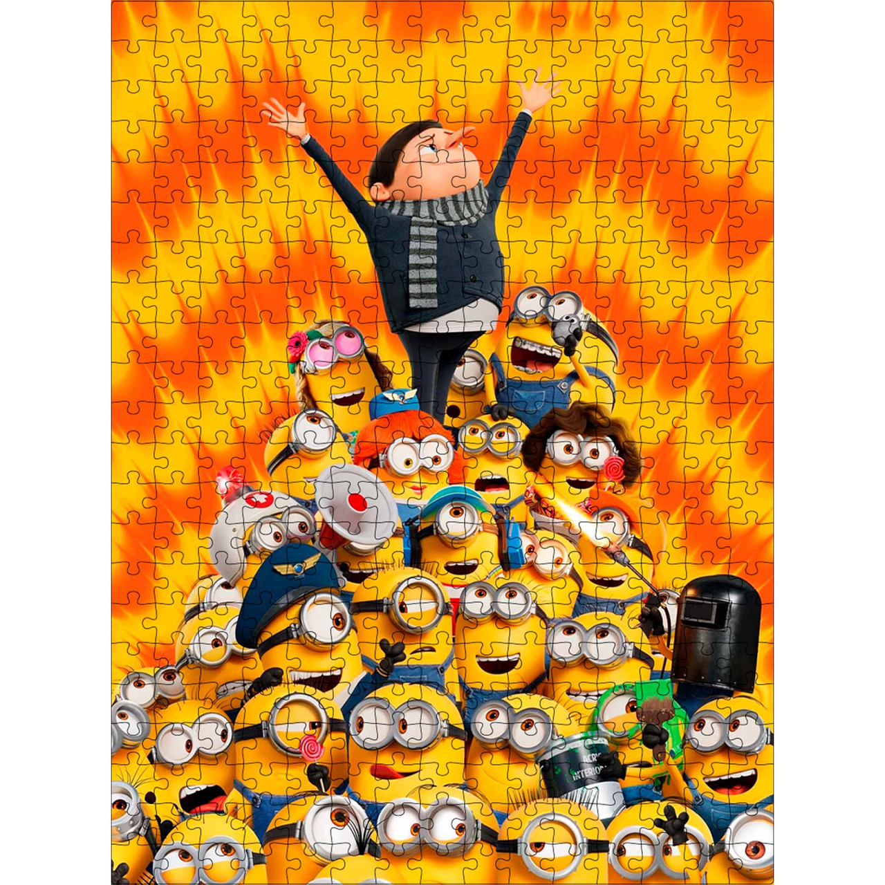 Класичний дерев'яний пазл Посіпаки L, фото 1