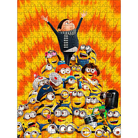 Класичний дерев'яний пазл Посіпаки L