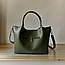Сумка тоут жіноча Betty Pretty з екошкіри зелена 943LGREEN, фото 3