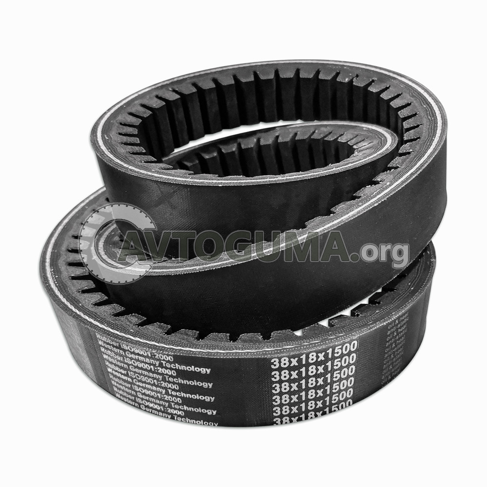 Ремінь 38х18-1500 (ЗУБ) (Sanlux TEHNO)