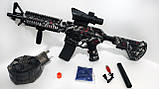 Автомат на орбізах M416 Wolf Pro Max, АКБ 7.4 V, 71 см, приціл, два магазина, 8000 шт. орбізів, фото 3