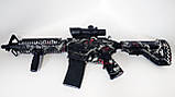 Автомат на орбізах M416 Wolf Pro Max, АКБ 7.4 V, 71 см, приціл, два магазина, 8000 шт. орбізів, фото 7