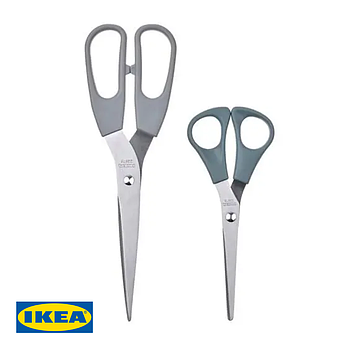 Набір ножиць IKEA SVÄRDFISK 2 предмети 605.634.31 Сталеві