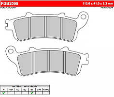 Гальмівні колодки Ferodo FDB2098ST для мотоцикла