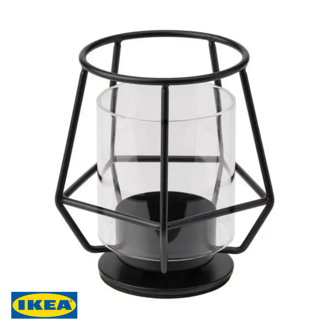 Підсвічник IKEA PÄRLBAND 004.643.68 Чорний