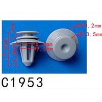Кліпси C1953 карти дверей,молдингу MERCEDES (A0089880978, 0089880978, 15465)