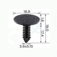Кліпси C0003 обшивки салону (ОЕМ 5208743, 4006529, 10361) (уп.100шт)