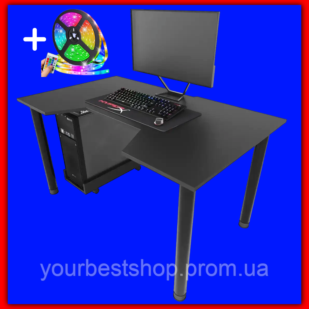 Игровой геймерский стол с вырезом и подсветкой для геймера, современный ...
