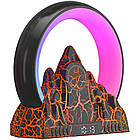 Настільна лампа-нічник з бездротовою зарядкою та будильником, AD-2272 / Бездротовий світильник з колонкою, фото 5