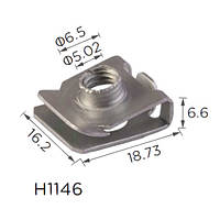 Скоба H1146 під гвинт L-19x16 D=6 TOYOTA (90179-06127, 9017906127, 16481)