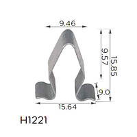 Скоба H1221 В=15.8 Д=15.5 Ш=9 багажника,салон MERCEDES,VW,SEAT,AUDI,SKODA(4A0867276A,16500)