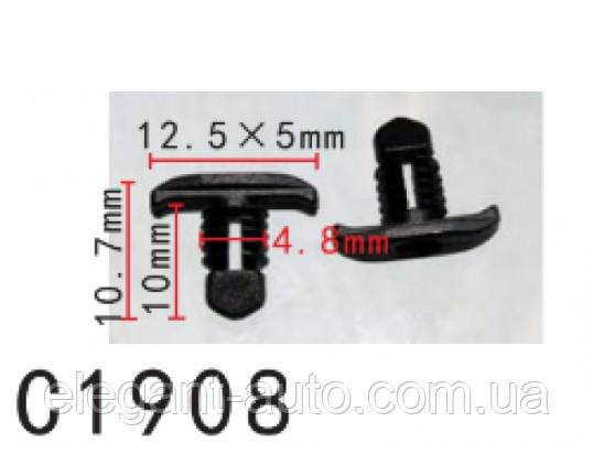 Клипсы C1908 уплотнителя VW, SEAT, FORD, AUDI (251823717, 251 823 717, 10661) (уп. 100шт.)