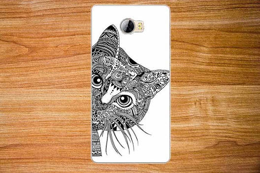 Оригінальний чохол для Huawei ascend Y5 II з картинкою Кіт Абстракція, фото 1