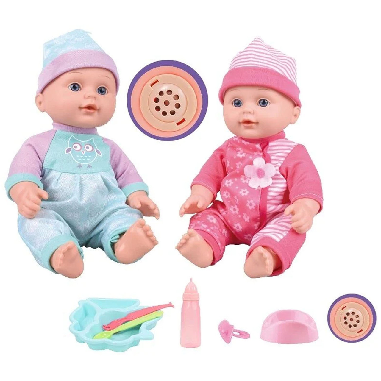 Пупс функціональний WToys (2 види, звук українською, п'є з пляшечки, ходить на горщик) UKA-A 0940-1