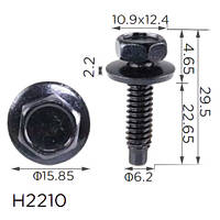 Гвинт H2210 з шайбою CHRYSLER M6 (6025329) ( уп. 100 шт.)