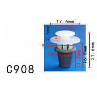 Кліпси C0908 молдингу/дверей Citroen VW Audi 95667895 37853575