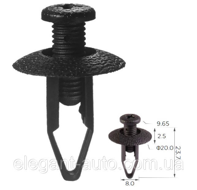 Кліпси C0573 розпірні Mitsubishi MB547806 Nissan 63854-01A00 Mazda Honda Toyota Ford (уп.100шт)