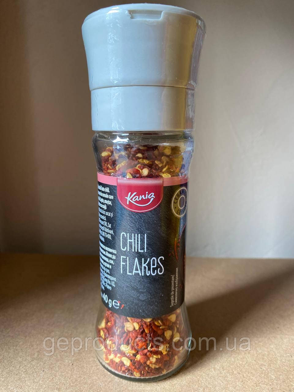 Перець чілі насіння з млином Kania Chili Flakes 50г. Німеччина