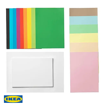 Набір паперу формату А3/А4 IKEA MÅLA 301.933.23 Різні кольори