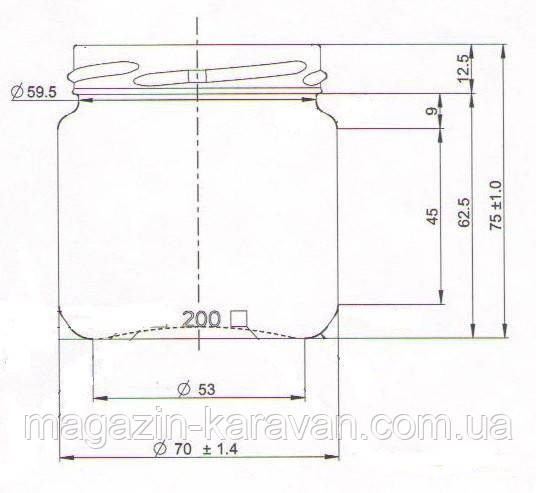 Банка стеклянная твист 200 мл Аджика то 66 мм - фото 2 - id-p417595129