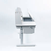 Комплект зростаюча парта стіл-трансформер з надбудовою Cubby Ammi Grey + дитячий стілець FunDesk SST3D Grey для школяра, фото 4