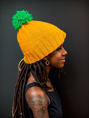 В’ЯЗАНА ШАПКА ( ПОМАРАНЧЕВА), фото 3